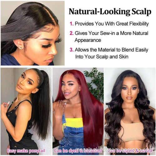 Megalook Brazilian Virgin Human Hair Transparent Swiss Lace Wig HD Body Wave Curly Lace Front wigs for Black Women